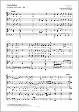 Mozart, Leopold: Benedictus
