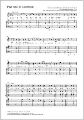 Esterházy, Pál: Puer natus in Bethlehem
