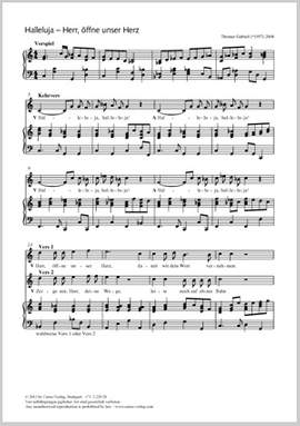 Gabriel, Thomas: Halleluja  Herr, öffne unser Herz