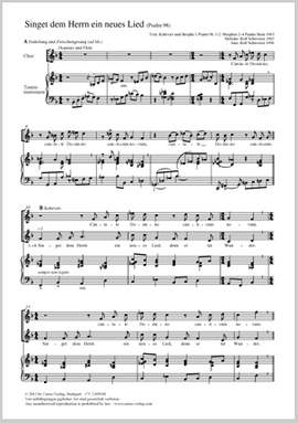 Schweizer, Rolf / Schweizer, Rolf: Sing to the Lord a new song