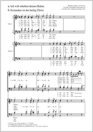 Vulpius, Melchior: Erstanden ist der heilig Christ
