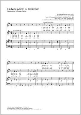 Mazak, Alberich: Ein Kind geborn zu Bethlehem