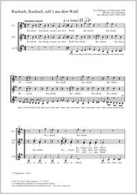 Gohl, Michael: Kuckuck, Kuckuck, ruft's aus dem Wald