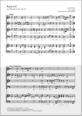 Mozart, Leopold: Kyrie in C