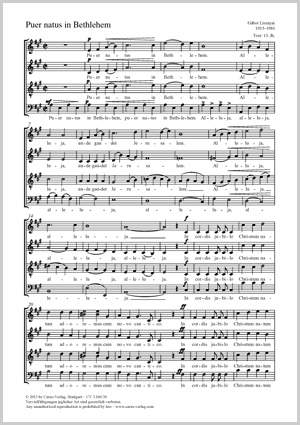 Lisznyai, Gábor: Puer natus in Bethlehem
