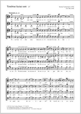 Vasiliauskaite, Kristina: Tenebrae factae sunt