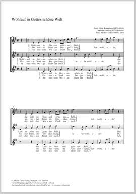 Gohl, Michael: Wohlauf in Gottes schöne Welt