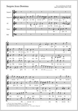 Philips, Peter: Surgens Jesus Dominus