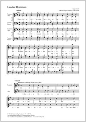 Aichinger, Gregor: Laudate Dominum