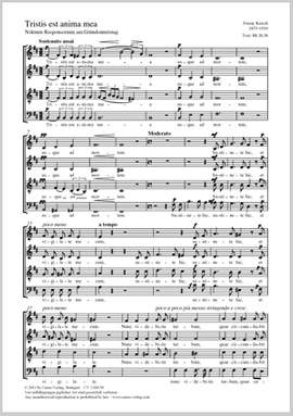 Kersch, Ferenc: Tristis est anima mea