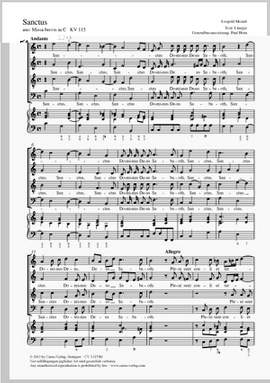 Mozart, Leopold: Sanctus
