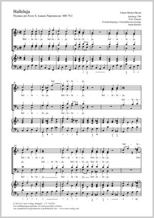 Haydn, Johann Michael: Halleluja