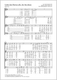 Blitsch, Bernhard / Crüger, Johann: Lobet den Herren alle, die ihn ehren
