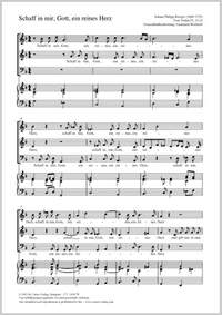 Krieger, Johann Philipp: Schaff in mir, Gott, ein reines Herz