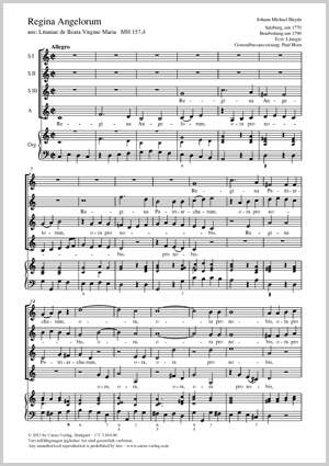 Haydn, Johann Michael: Regina Angelorum