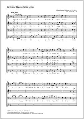 Aiblinger, Johann Caspar: Jubilate Deo omnis terra