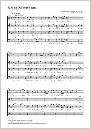 Aiblinger, Johann Caspar: Jubilate Deo omnis terra