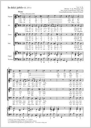 Werner, Gregor Joseph: In dulci jubilo