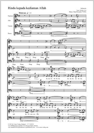 Kosasih, Daud: Rindu kepada kediaman Allah