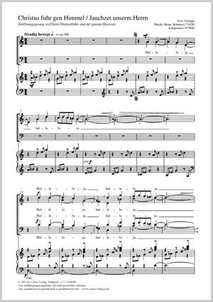 Schubert, Heino: Christus fuhr gen Himmel