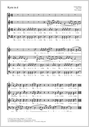 Halmos, László: Kyrie in d