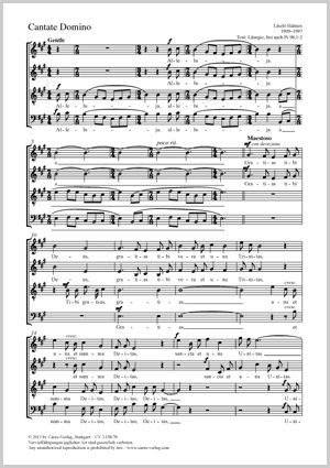 Halmos, László: Cantate Domino