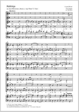 Mozart, Leopold: Halleluja
