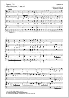 Mozart, Leopold: Agnus Dei