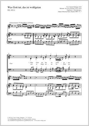 Bach, JS: Was Gott tut, das ist wohlgetan
