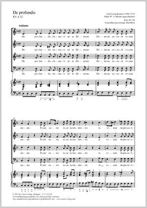 Reutter, Carl Georg: De profundis