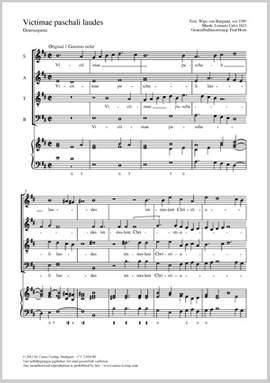 Calvi, Lorenzo: Victimae paschali laudes