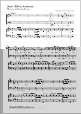 Holzmann, Joseph Alois: Quem vidistis, o pastores