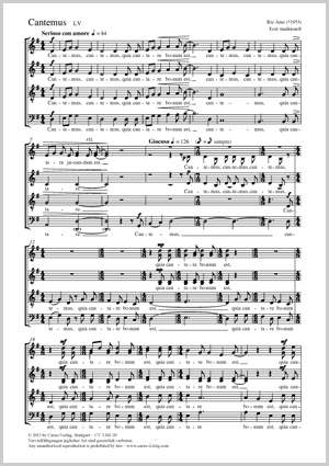 Arne, Ilze: Cantemus