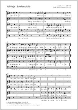 Hassler, Hans Leo: Halleluja  Laudem dicite
