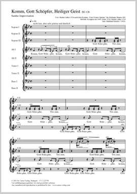 Kinzler, Burkhard / Luther, Martin: Come, Holy Ghost, our souls inspire