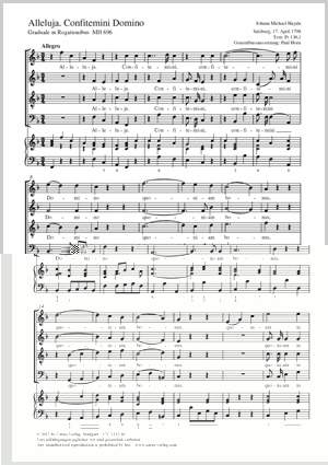 Haydn, Johann Michael: Alleluja. Confitemini Domino