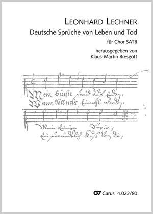 Lechner, Leonhard: Deutsche Sprüche von Leben und Tod