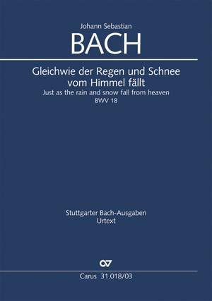 Bach, JS: Gleichwie der Regen und Schnee