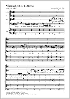 Gabriel, Thomas / Nicolai, Philipp: Wake, o wake and hear the voices II