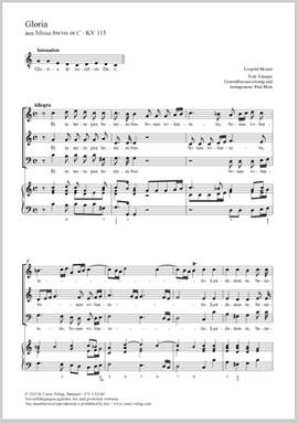 Mozart, Leopold: Gloria