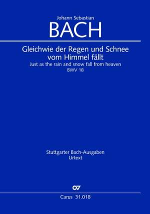 Bach, JS: Gleichwie der Regen und Schnee