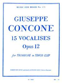 Concone/Cramer: 15 Vocalises Op 22 Trombone Alone