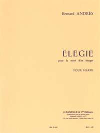 Bernard Andres: Elégie Pour La Mort d'Un Berger