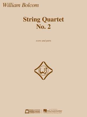 William Bolcom: String Quartet No. 2 - Score And Parts