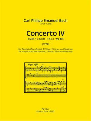 Bach, C P E: Concerto IV C minor H43.4/Wq474