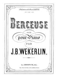 J.B. Wekerlin: Wekerlin Berceuse Piano