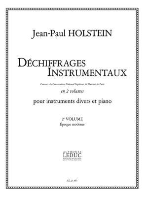 Jean-Paul Holstein: Dechiffrages Instrumentaux Volume 2 Epoque Moderne