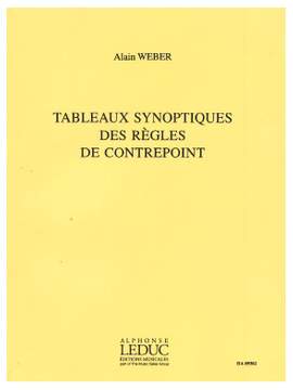 Alain Weber: Tableaux Synoptiques Des Regles De Contrepoint