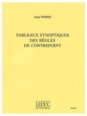 Alain Weber: Tableaux Synoptiques Des Regles De Contrepoint