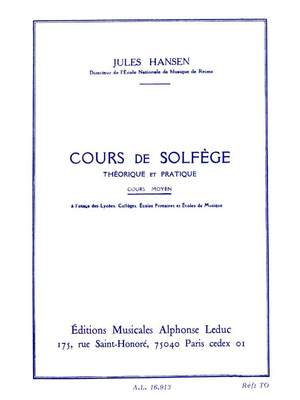 Hansen: Solfege Theorique et Pratique Cours Moyen
